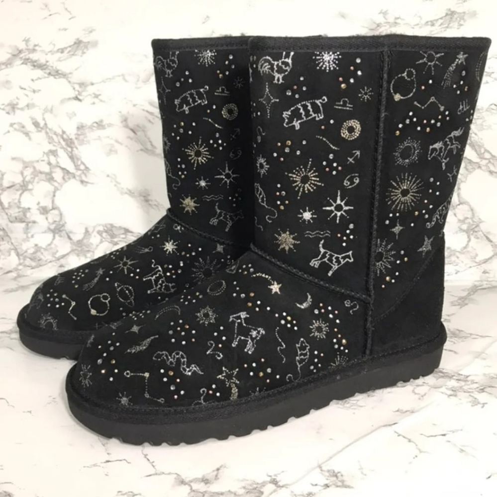 UGG Black Classic Zodiac Short PRICE FIRM